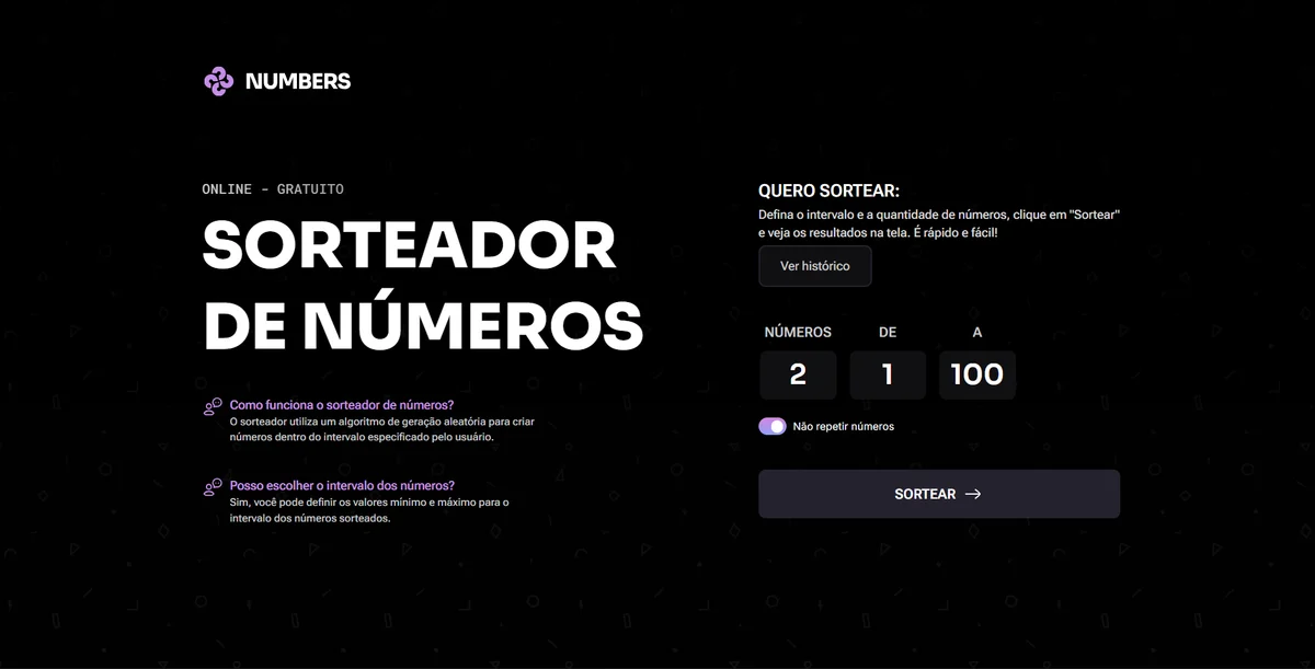 Sorteador de Números